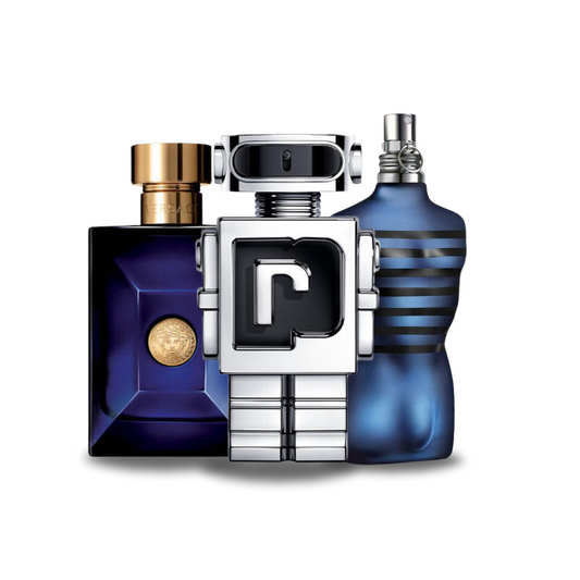 Combo 3 parfums - Dylan Blue Versace , Phantom Paco Rabanne  et Ultra Male Jean Paul Gaultier